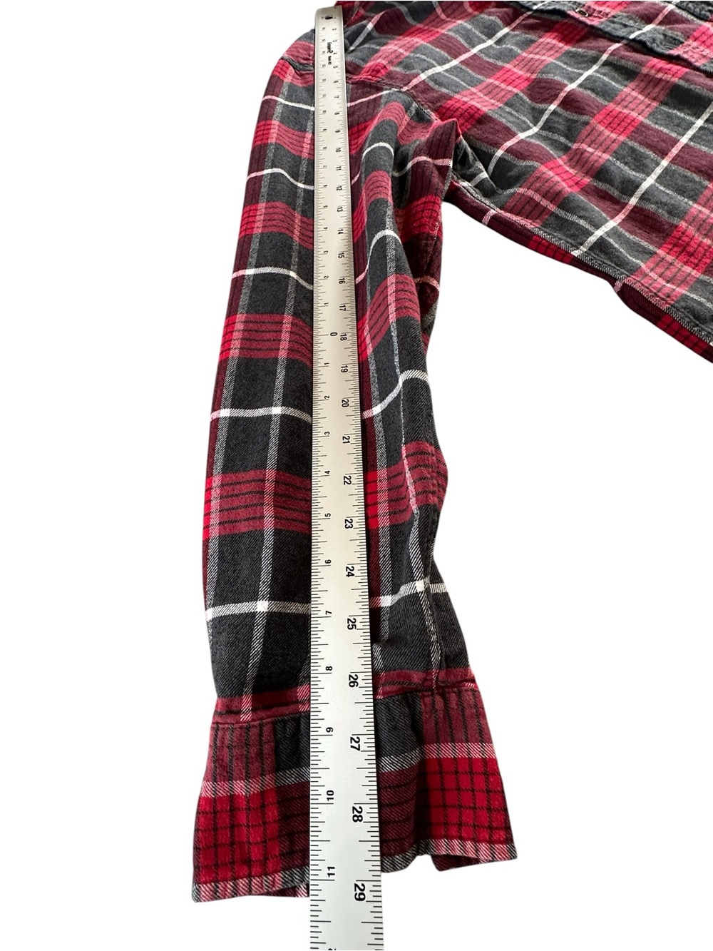 Weatherproof Red and Black Plaid Button-Down Shirt Large - Picture 11 of 13